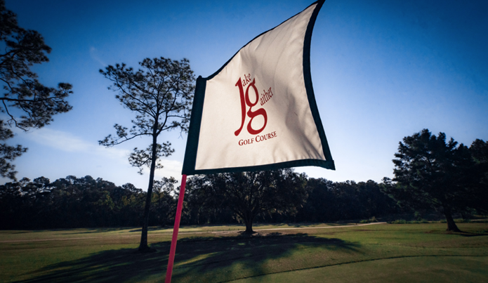 an image of the current Gaither Golf Course logo on a flag